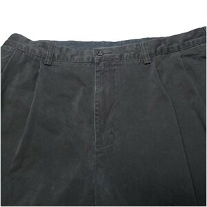 90s Polo by Ralph Lauren Pants 38x32 (37x31.5 Cuffed) Mens Pleated Black Faded